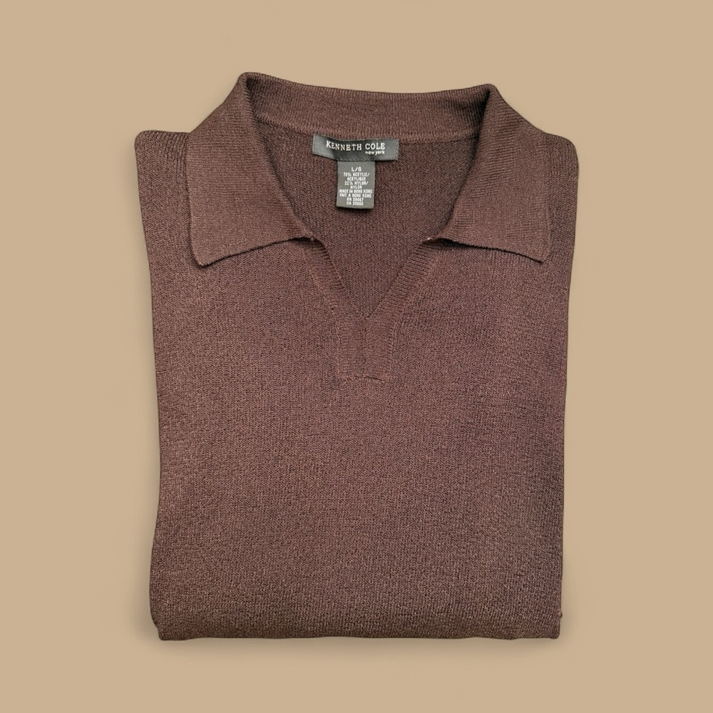 Kenneth Cole Chocolate Knit Pullover